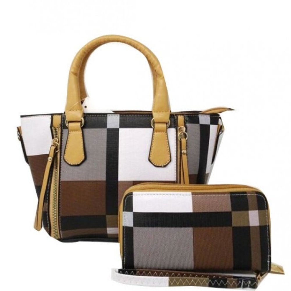 Tan Fashion Handbag Set